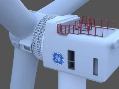 Wind Turbine GE Haliade X 12MW 3D model