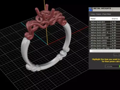 ring woman  3D print model 158