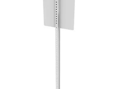 No Uturns Sign 3D model