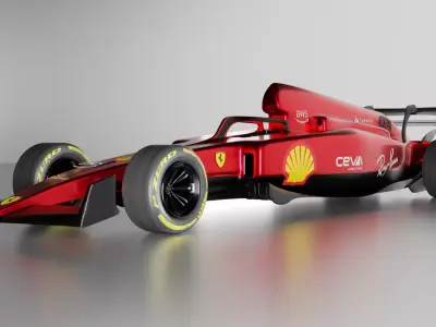 F1 car model- Ferrari 3D model