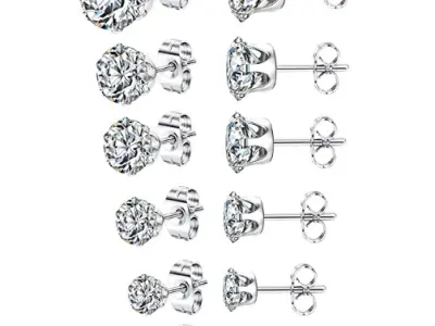 Women Diamond Earrings 3D print model 89