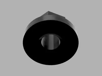 Plastic Nut 3D print model