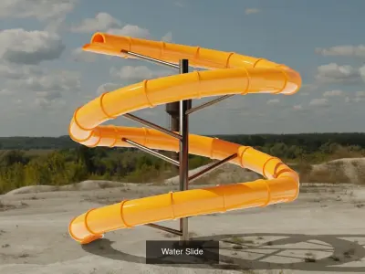 Water Slide 3D models 3D Model Collection purchase