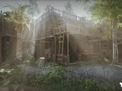 Adventure Island Environment  Low-poly 3D model