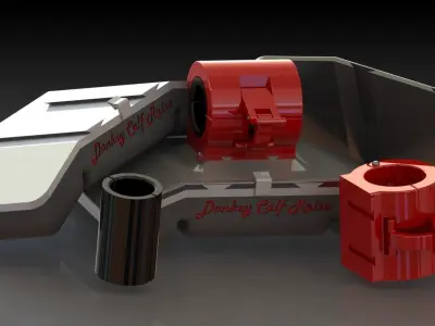 Quick Release Donkey Calf Raise Slim version  Free 3D model