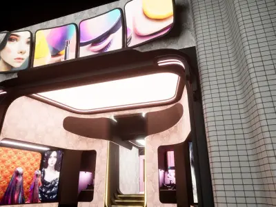 Cyberpunk Beauty Store 3D model