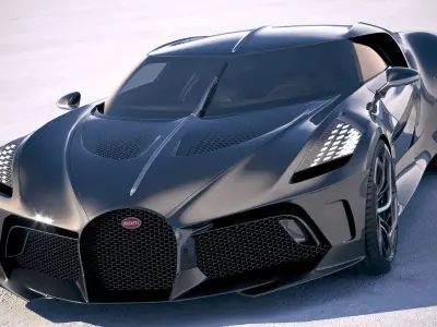 Bugatti La Voiture Noire 2019 3D model