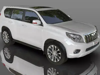 Toyota Prado Land Cruiser 3D model - Game Ready Asset Low-poly 3D model