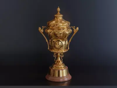 F1 Trophy -British GP Trophy Low-poly 3D model