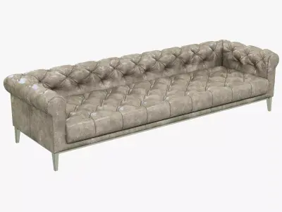 Restoration Hardware Italia Chesterfield Leather Sofa 3D model