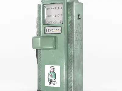 Sinclair Gas Pump  3D model