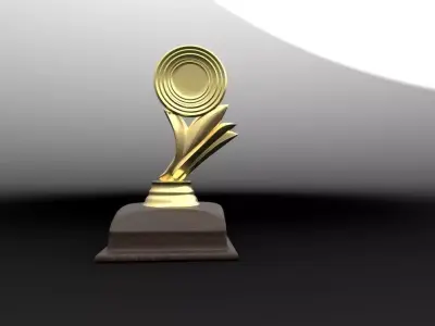 Trophy-Mementos-Gift gold trophy 3D model