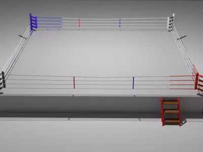 Boxing ring 3D model