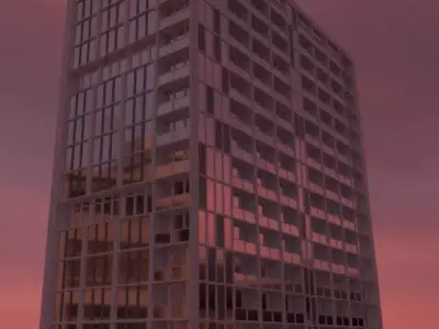 Blender 3D Dubai Hotel Building Good quality  Free 3D model