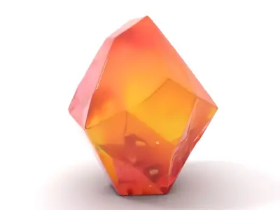 Sunlit Gemstone model pack Low-poly 3D model