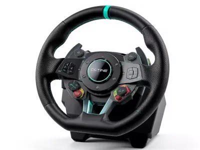 Driving Force Racing Wheel Low-poly 3D model