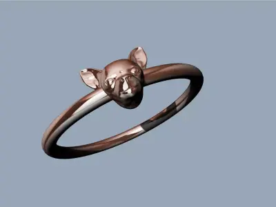 Chihuahua Ring - Anillo Chihuahua  3D print model