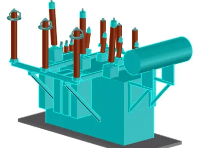 Power Transformer 3D print model