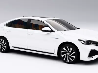 Volkswagen Passat PHEV 2022 Low-poly 3D model