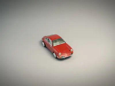 Low Poly Sports Car Low-poly 3D model