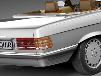 Mercedes-Benz SL r107 1971-1989 3D model