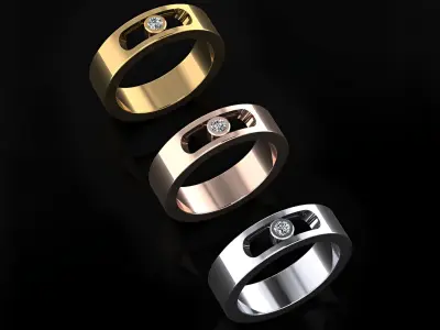 Messika Ring 3D print model