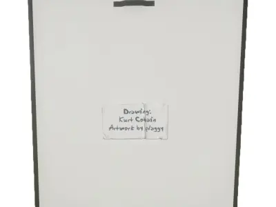 Picture Frame - Kurt Cobain Low-poly 3D model