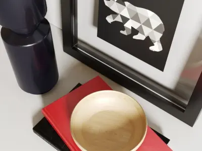 Interior Decor Set - 6 Items 3D model