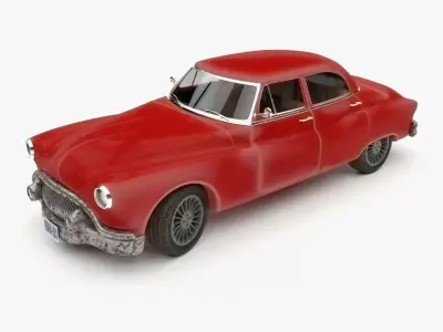 Car Buick rigged Model subdivision ready redshift 3D model