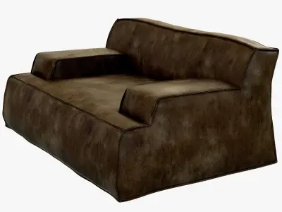 Baxter Damasco Love Seat 3D model