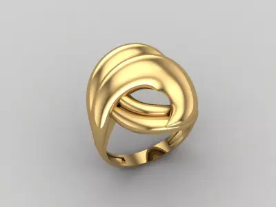 Women Ring Plain Ring Ready STL 3DM Models Womens Rings 3D print model 5