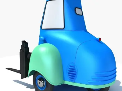 Guido Character from Movie Cars 3D model