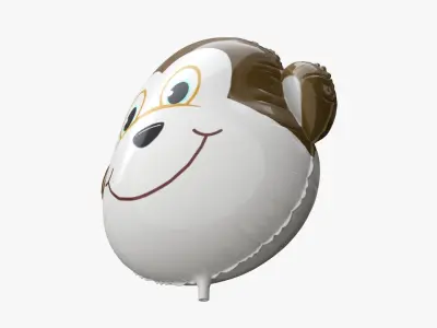Foil decoration balloon 08 Monkey 3D model