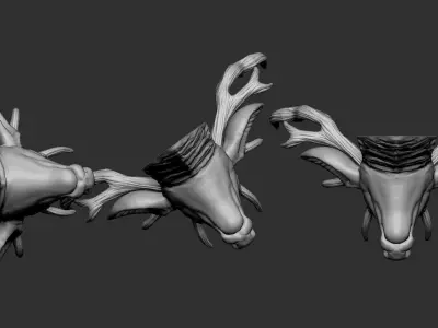 Deer Head 3D print model