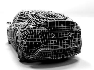 TESLA MODEL Y Low-poly 3D model