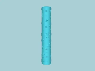 Texture Roll 57 Winter Positive - Fondant Decoration Maker 3D print model
