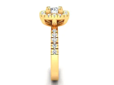 Ring M173 The luxury female ring with gems wedding 3D print model