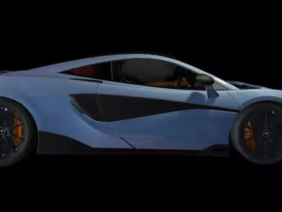 Ultra-Realistic High-Poly Sports Car 3D Model -car Low-poly 3D model