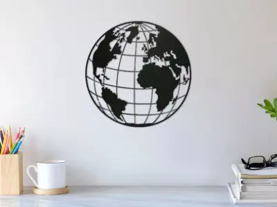 World Wall Art 3D print model purchase