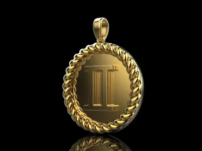 Zodiac sign gemini model 852 3D print model