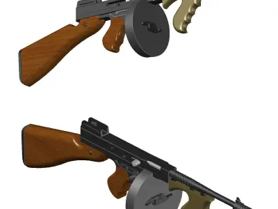 THOMPSON M1 A1 MINIATURE 3D print model