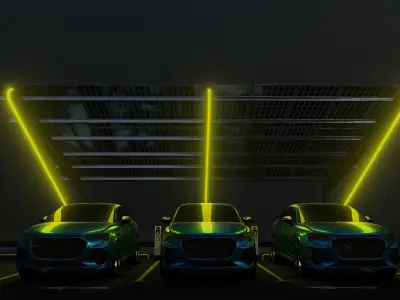 Solar Carport Type 5 3D model