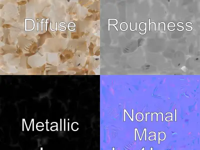 Friesian Horse with Flowing Mane and Feathered Legs Low-poly 3D model