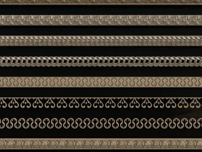 Ornament Pack Vol 23 - Islamic Medieval Gothic 3D model