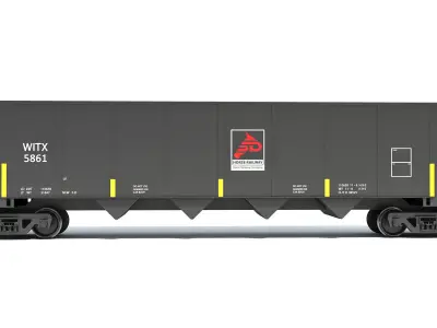Railroad Hopper Car 3D model
