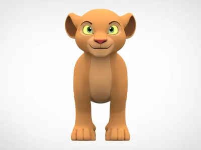 Nala Cub Low-poly 3D model