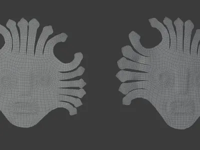 Gold Ornament 1 -  Nazca Culture Peru Free 3D model