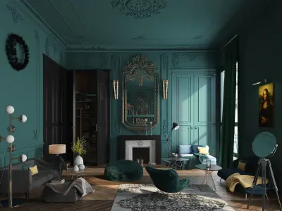 Paris Luxury House 3D model