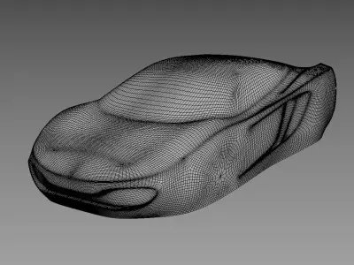 The silhouette of the car 2011 McLaren MP4-12C Coupe 3D print model