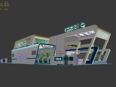 Exhibition - Area - 24X12-3DMAX2012-017 3D model